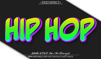 Graffiti Street HipHop Urban Art Colorful Vibrant Text Effect Editable Alphabet