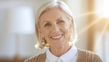 Smiling Mature Woman. (1)