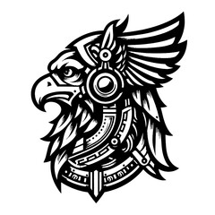 black and white peacock