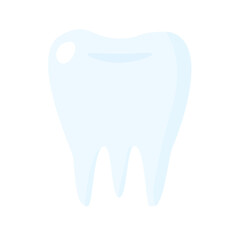 Human molar, vector illustration of tooth.