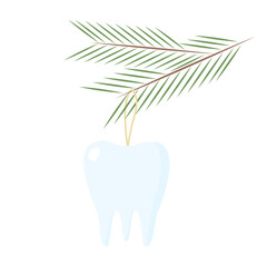 Human molar, vector illustration of tooth.