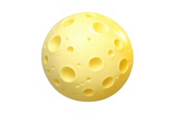 Glowing lunar icon with craters for night sky design and celestial themes