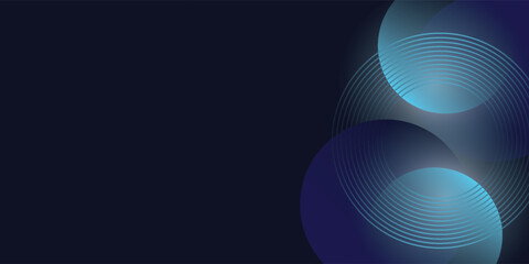 Abstract blue modern background with. Dynamic geometric shapes. Vector illustration.