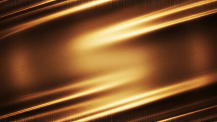 Warm bronze metallic texture abstract background with a high-gloss sheen and soft motion blur providing excellent negative copy space