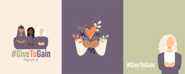 International Women's Day 2026 card set.