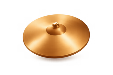 Elegant ride cymbal illustration for music design and rhythm concepts