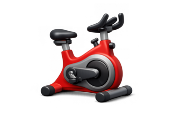 Modern stationary bike icon for fitness apps and digital designs