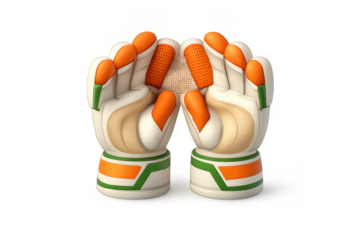 Bright and simple wicket keeping gloves design for cricket enthusiasts