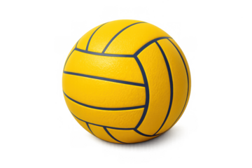 Water polo ball on abstract background for sports design and decor projects