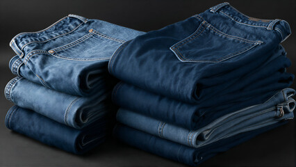 Stacked Indigo Jeans