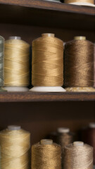 Thread Spool Shelf Portrait