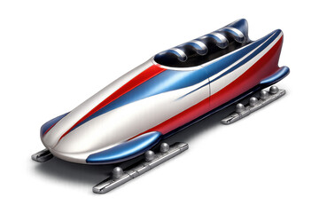 Aerodynamic bobsled icon in sleek design for winter sports and competitive racing illustrations