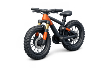 Sleek mountain bike icon for design and print projects