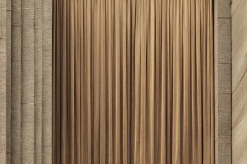 A visually rich and abstract background featuring a detailed, tactile pattern dominated by vertical lines and a fine, grid-like texture. Warm, earthy tones of beige and brown create a soothing and nat