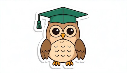 Wise Owl Graduation - A Symbol of Academic Achievement and Knowledge.