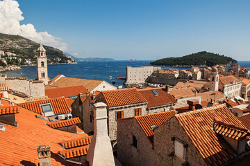 Dubrovnik old town panoramic view, Dalmatia, Croatia