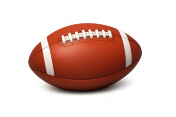 American football icon illustration for sports design and merchandise