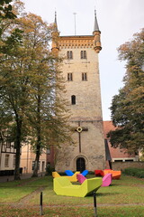 Blick in die Altstadt von Warendorf in Nordrhein-Westfalen	