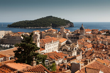 Dubrovnik old town panoramic view, Dalmatia, Croatia