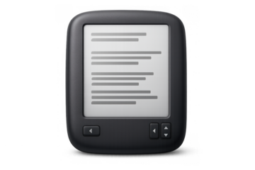 Minimalistic e-reader icon design for digital reading apps and interfaces