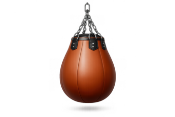 Punching bag icon for fitness and sports design