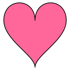 pink heart vector