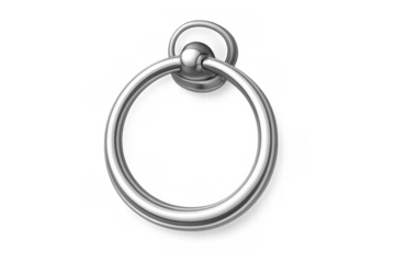 Minimalist cartoon towel ring design for bathroom decor