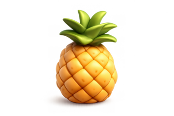 Tropical pineapple icon illustration for graphic design and branding