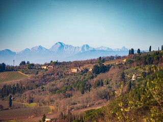 Italia, Toscana, campagna di San Casciano, Firenze.