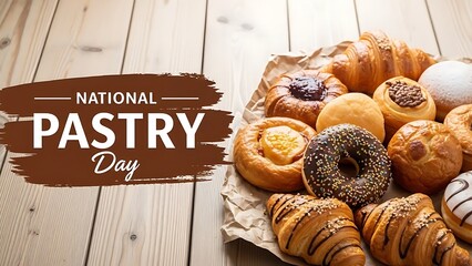 Celebrating national pastry day with assorted pastries