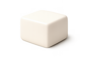 Minimalist tofu icon for vegan branding design and food packaging