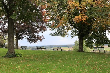 Blick von dem Wallfahrtsort Stromberg ins M&uuml;nsterland	