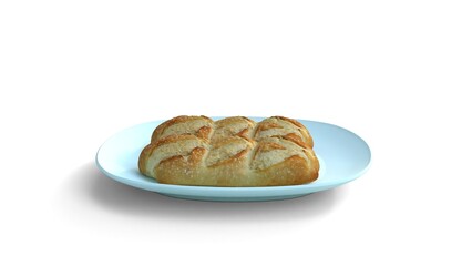 breads in plate