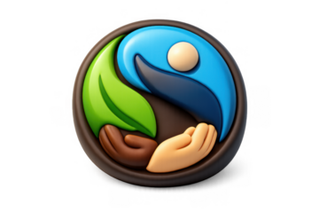 Fair trade icon design for ethical business and sustainability concepts