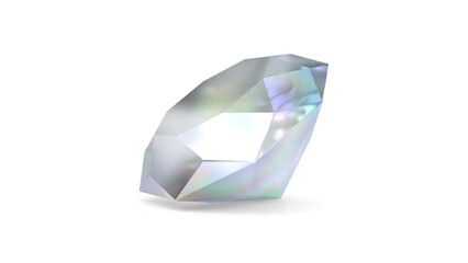 bright diamond on white background