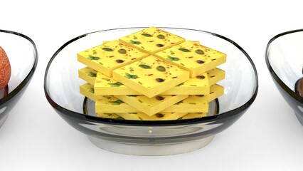 Burfi made from cow milk