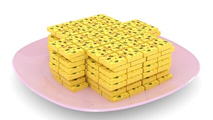 Burfi made from cow's milk