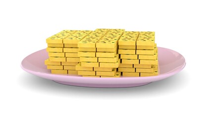 Burfi made from cow's milk