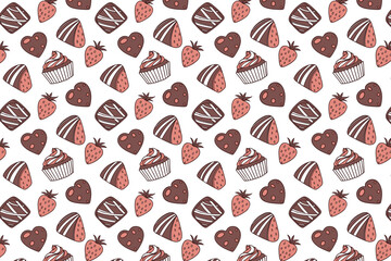 Seamless Geometric Floral Mandala Pattern in Coral Red for Decorative Backgrounds