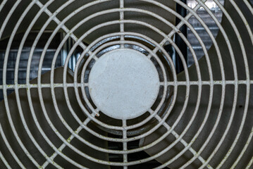 Front view of the air filter in the room