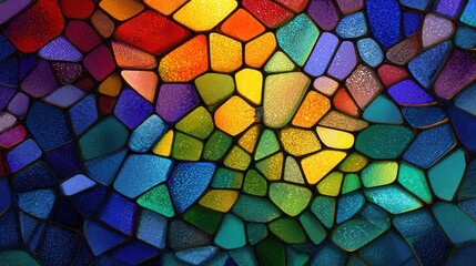 Colorful mosaic glass abstract background texture