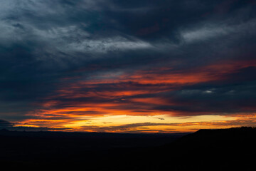 Fototapeta premium sunset in the sky