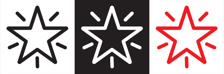 Obraz premium Web Shop Icons Set for Ecommerce Interface. Minimal web shop icons showing cart, star, envelope, and store symbols, designed for ecommerce websites, apps, and online shopping interfaces.EPS10/AI.