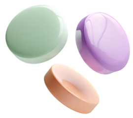 Pills and blister packs isolated on white background medical healthcare objects