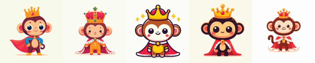 cute monkey vector in royal costume © sarah16blakeyxh2
