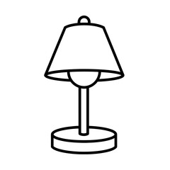 Obraz premium Table lamp line art