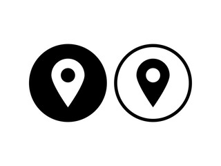 Location Icon, Map Pin, GPS Navigation Symbol
