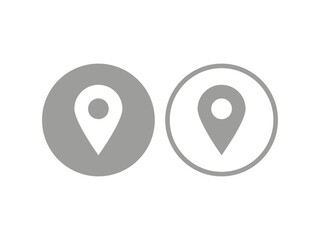 Location Icon, Map Pin, GPS Navigation Symbol