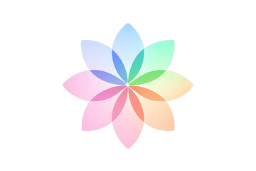 Naklejka premium Abstract Pastel Flower Petals with transparent background illustration