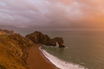 durdle door dusk